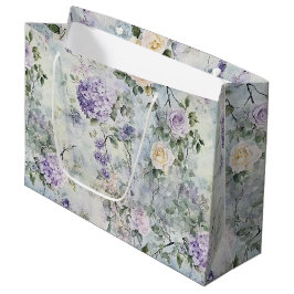 Romantische Lila Lavendel-Creme Große Geschenktüte