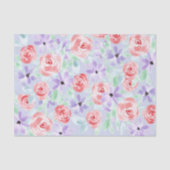 Romantische Lila Lavendel und Rot Seidenpapier (Vorderseite)