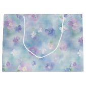 Romantische Lila Lavendelhochzeit Große Geschenktüte (Vorderseite)