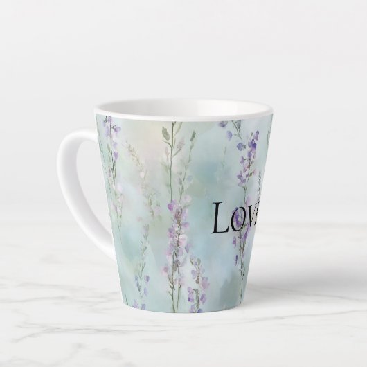 Romantische Lila Liebe Milchtasse (Linke Ecke)