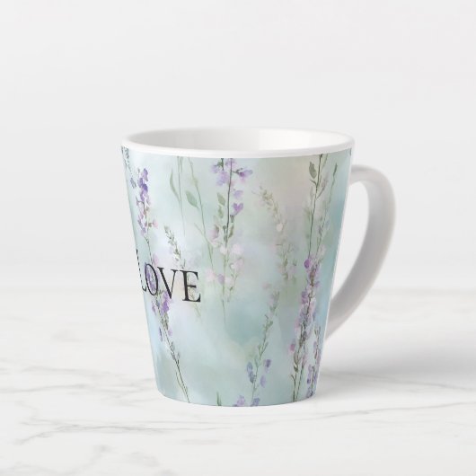 Romantische Lila Liebe Milchtasse (Rechte Ecke)