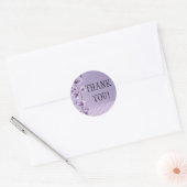 Romantische Lila Lilac Floral Danke Stickers (Umschlag)
