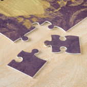Romantische Lila Löwen und Rose Fantasie Puzzle (Seite)