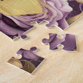 Romantische Lila Löwen und Rose Fantasie Puzzle (Seite)