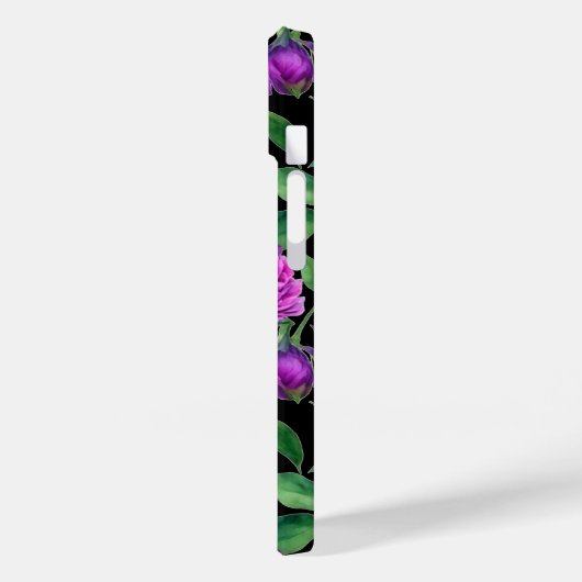 Romantische lila magenta rosa Aquarellbäume Case-Mate iPhone Hülle (Rückseite / Links)