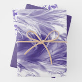 Romantische Lila Papiertücher Geschenkpapier Set (Beispiel)