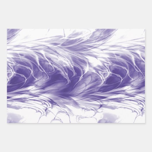 Romantische Lila Papiertücher Geschenkpapier Set (Vorderseite)