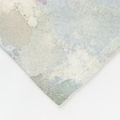 Romantische lila rosa Blumen Fleecedecke (Ecke)