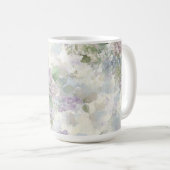 Romantische lila rosa Blumen Kaffeetasse (VorderseiteRechts)