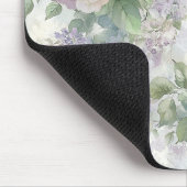 Romantische lila rosa Blumen Mousepad (Ecke)