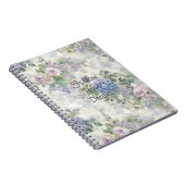 Romantische lila rosa Blumen Notizblock (Rechte Seite)