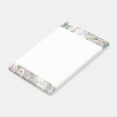 Romantische lila rosa Blumen Post-it Klebezettel (angewinkelt)