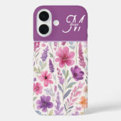 Romantische lila rosa Pastel Botanischer Frühlings Case-Mate iPhone Hülle (Rückseite)
