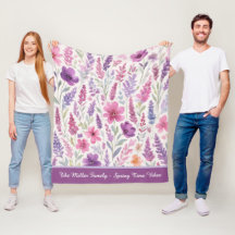 Romantische lila rosa Pastel Botanischer Frühlings