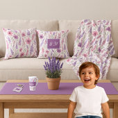 Romantische lila rosa Pastel Botanischer Frühlings Schlüsselanhänger