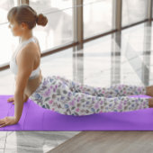 Romantische lila Rose botanischer Blumenboho Leggings