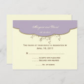 Romantische Lila und ivorische UAWG Postkarte (Vorne/Hinten)