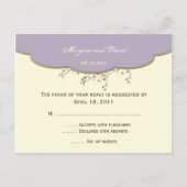 Romantische Lila und ivorische UAWG Postkarte (Vorderseite)