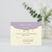 Romantische Lila und ivorische UAWG Postkarte (Stehend Vorderseite)