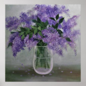 Romantische Lilacs/Poster Poster (Vorne)