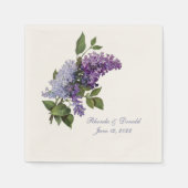 Romantische Lilacs Wedding Serviette (Vorderseite)