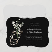 Romantische Lily of the Valley 12x18 Wedding Einla Einladung (Vorne/Hinten)