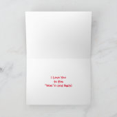 Romantische Longhorn Kuh Valentine Karte (Innenseite)