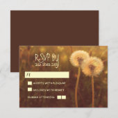 Romantische Lüstern rustikale Hochzeitskarten RSVP Karte (Vorne/Hinten)