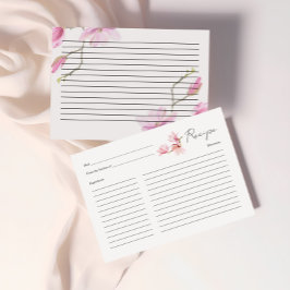 Romantische Magnolia Brautparty Rezept Karte