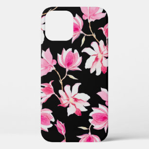 Romantische Magnolie: Schwarze Wasserfarbe Case-Mate iPhone Hülle
