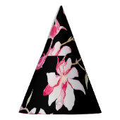 Romantische Magnolien: Schwarzes Wasser Partyhütchen (Links)