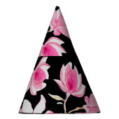 Romantische Magnolien: Schwarzes Wasser Partyhütchen (Rechts)