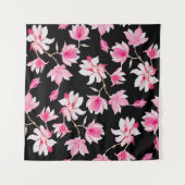 Romantische Magnolien: Schwarzes Wasser Wandteppich (Vorderseite (Horizontal))