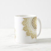 Romantische Mandala Blume des Lebens Kaffeetasse (VorderseiteRechts)
