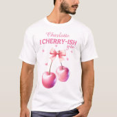 Romantische Männer "I Cherry-ish You" mit Individu T-Shirt (Vorderseite)