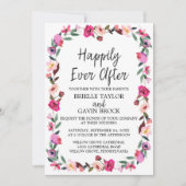 Romantische Märchen glücklich je nach Hochzeit Einladung (Vorderseite)