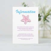 Romantische Märchen Mermaid Informationen Begleitkarte (Stehend Vorderseite)