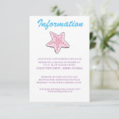 Romantische Märchen Mermaid Informationen Begleitkarte (Stehend Vorderseite)