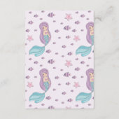 Romantische Märchen Mermaid Informationen Begleitkarte (Rückseite)