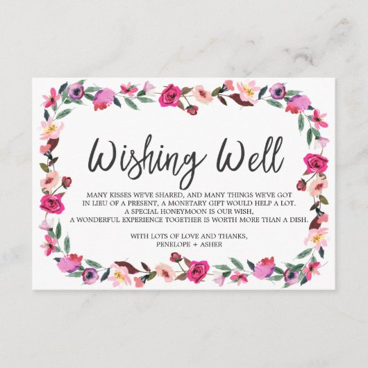 Romantische Märchenfeier Begleitkarte (Vorderseite)