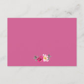 Romantische Märchenfeier Begleitkarte (Rückseite)