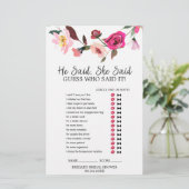 Romantische Märchenschmiede "He Said She"-Spiel (Stehend Vorderseite)