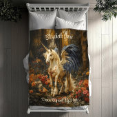 Romantische Märchenwaldlandschaft mit Flügeln Fleecedecke