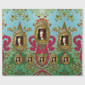 Romantische Marie Antoinette Geschenkpapier (Flach)