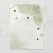 Romantische Marinebarre und dustige blaue Blumen i Begleitkarte (Rückseite)