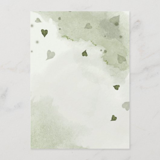 Romantische Marinebarre und dustige blaue Blumen i Begleitkarte (Rückseite)