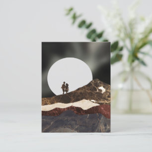 Romantische Marmorlandschaft aus dem Moonlit Postkarte