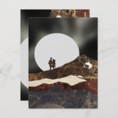 Romantische Marmorlandschaft aus dem Moonlit Postkarte (Vorne/Hinten)