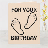Romantische MASSAGE BIRTHDAY CARD Karte (Gelbe Blume)