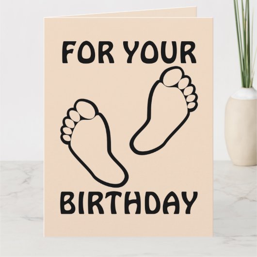 Romantische MASSAGE BIRTHDAY CARD Karte (Vorderseite)
